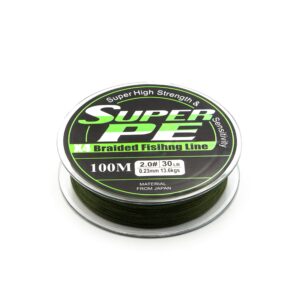 Braided Line Super PE x4 Army Green