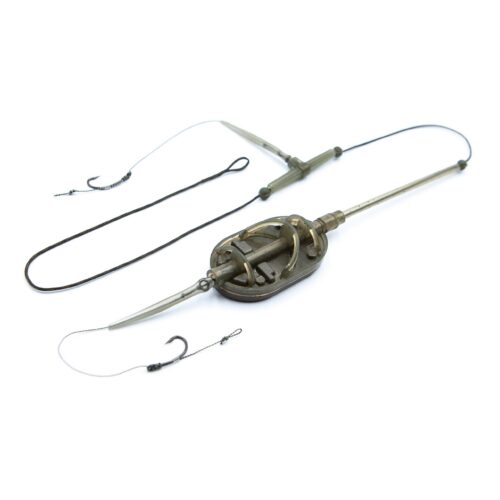 Montură Premium Method Arc Flat L Romanian cu leadcore Climax (2 cârlige)