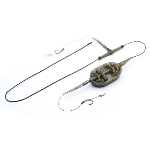 Montură Lux Method Classic Flat L cu leadcore Climax (2 cârlige)