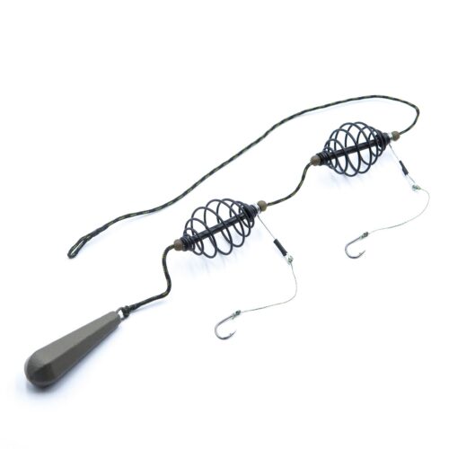 Montură Crap–Caras cu leadcore (2 cârlige)