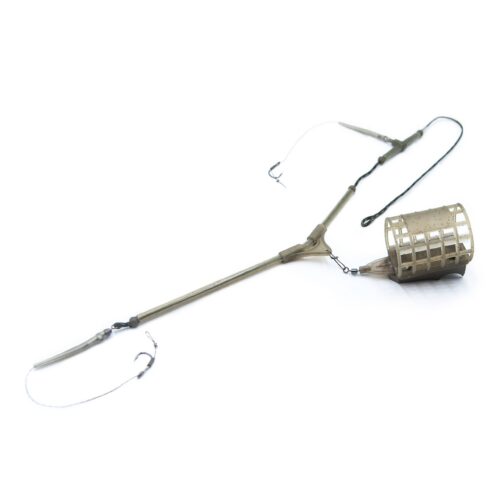 Готове оснащення Feeder Classic з протизакручувачем на лідкорі (2 гачки)