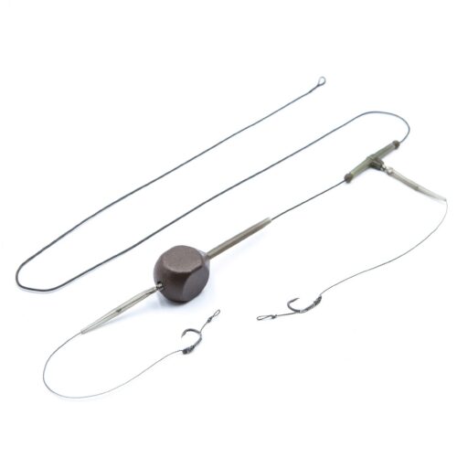 Montură crap Premium in-line Cub cu leadcore Climax (2 cârlige)